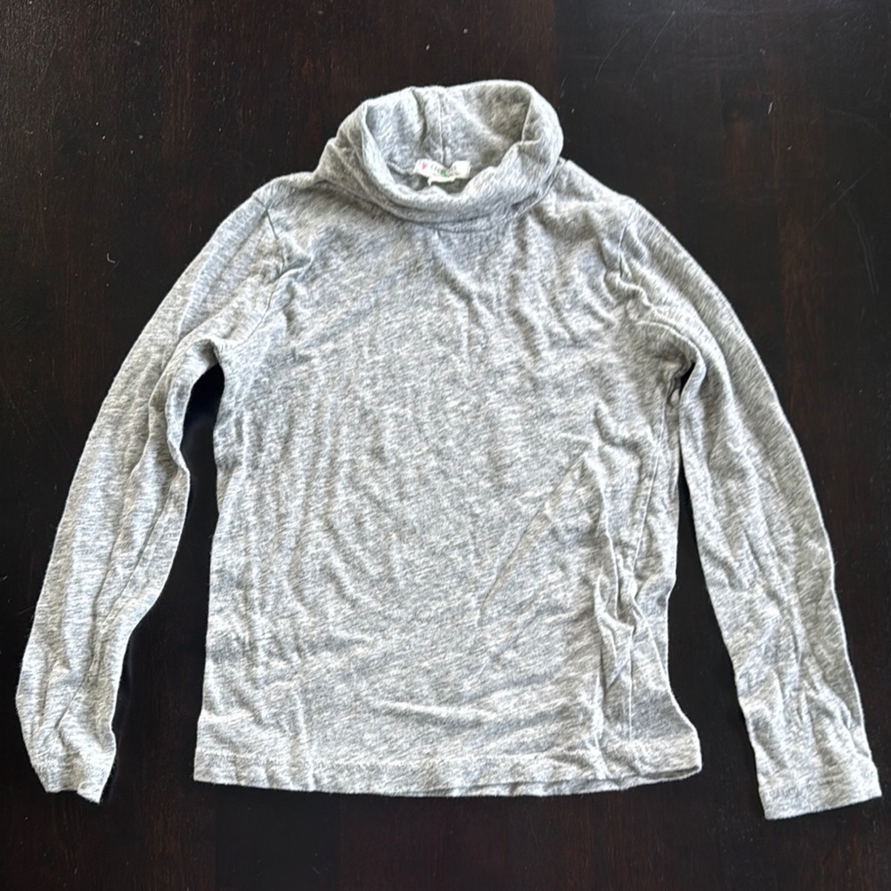 Crewcuts Gray Turtleneck Top Soft Cotton Blend